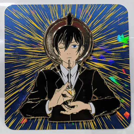 Chainsaw Saints: Aki enamel pin || CSM
