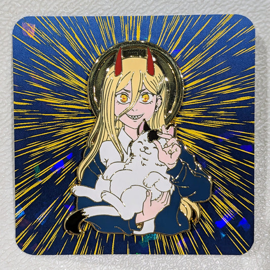 Chainsaw Saints: Power enamel pin || CSM