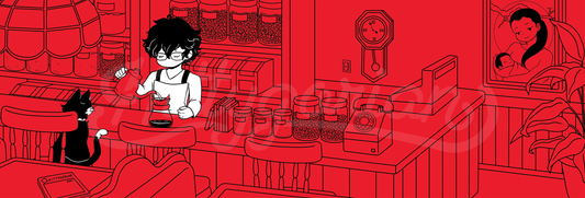 Cozy Café landscape print || Persona 5