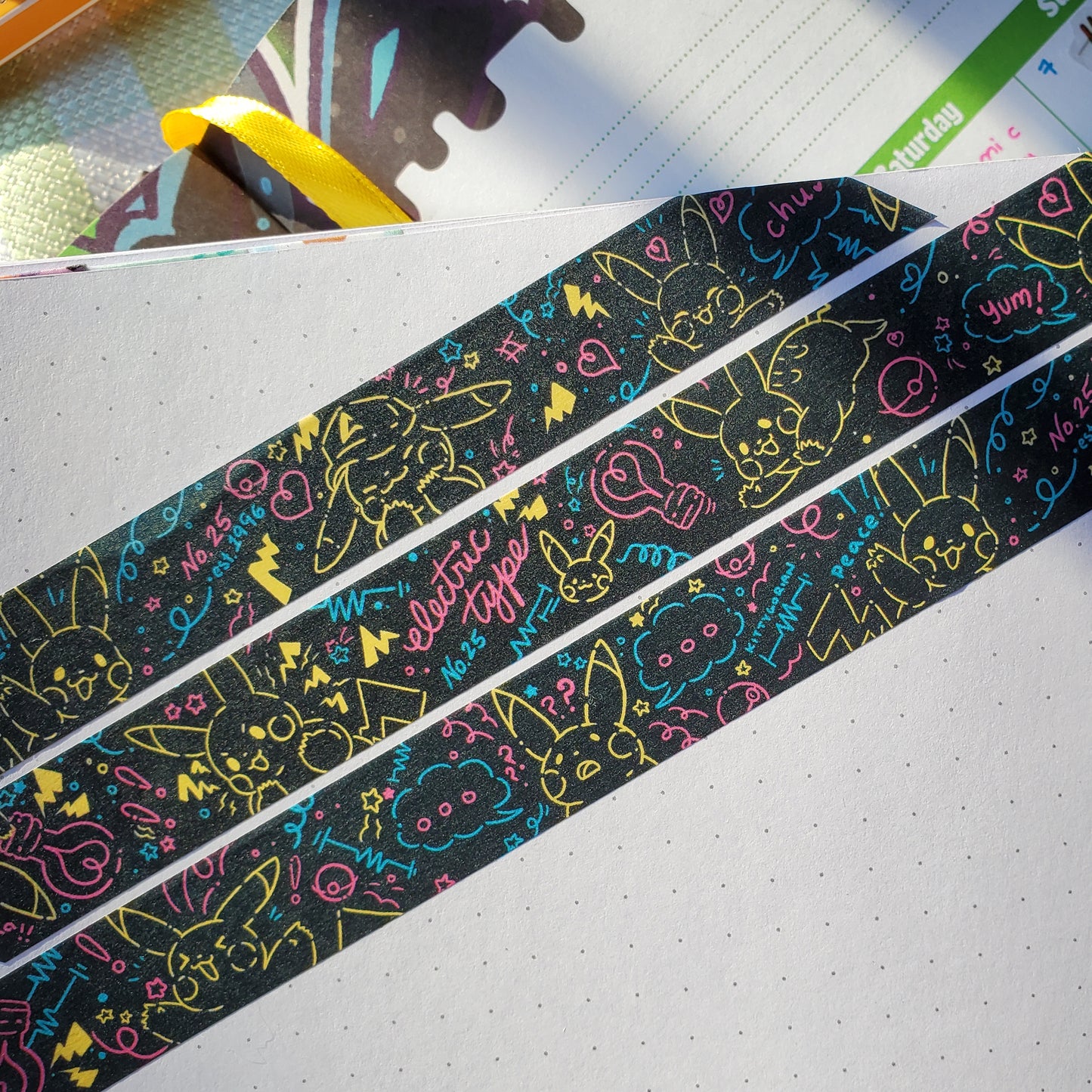 Electric Type! washi tape || Pikachu