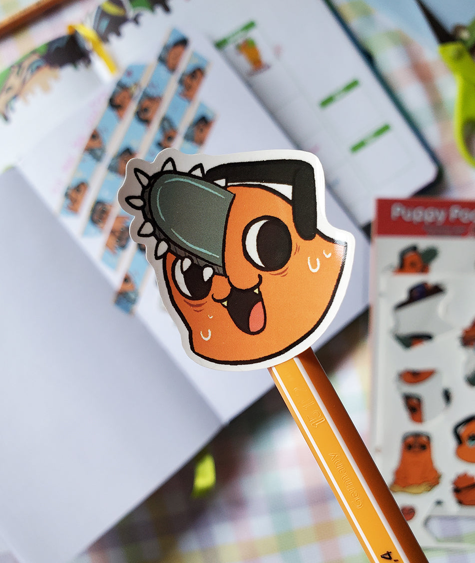 Puppy Pochi vinyl sticker sheet || CSM Pochita