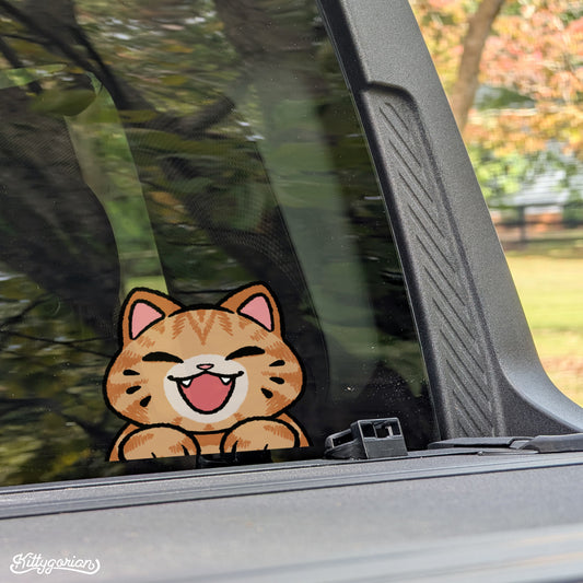 Orange Tabby Cat decal
