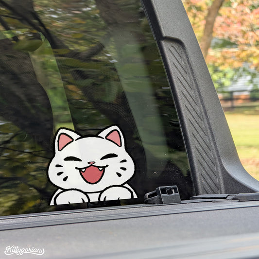 White Cat decal