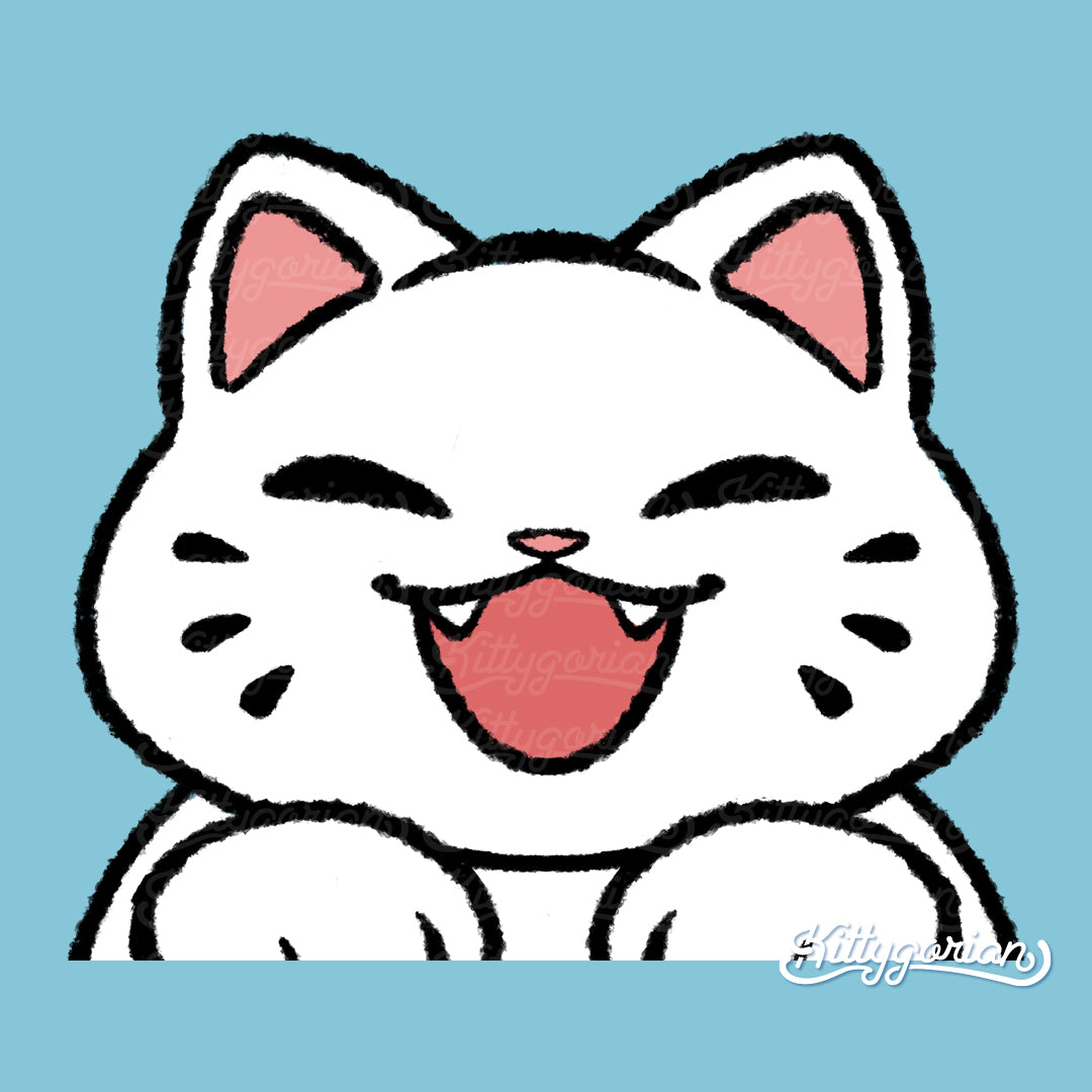 White Cat decal
