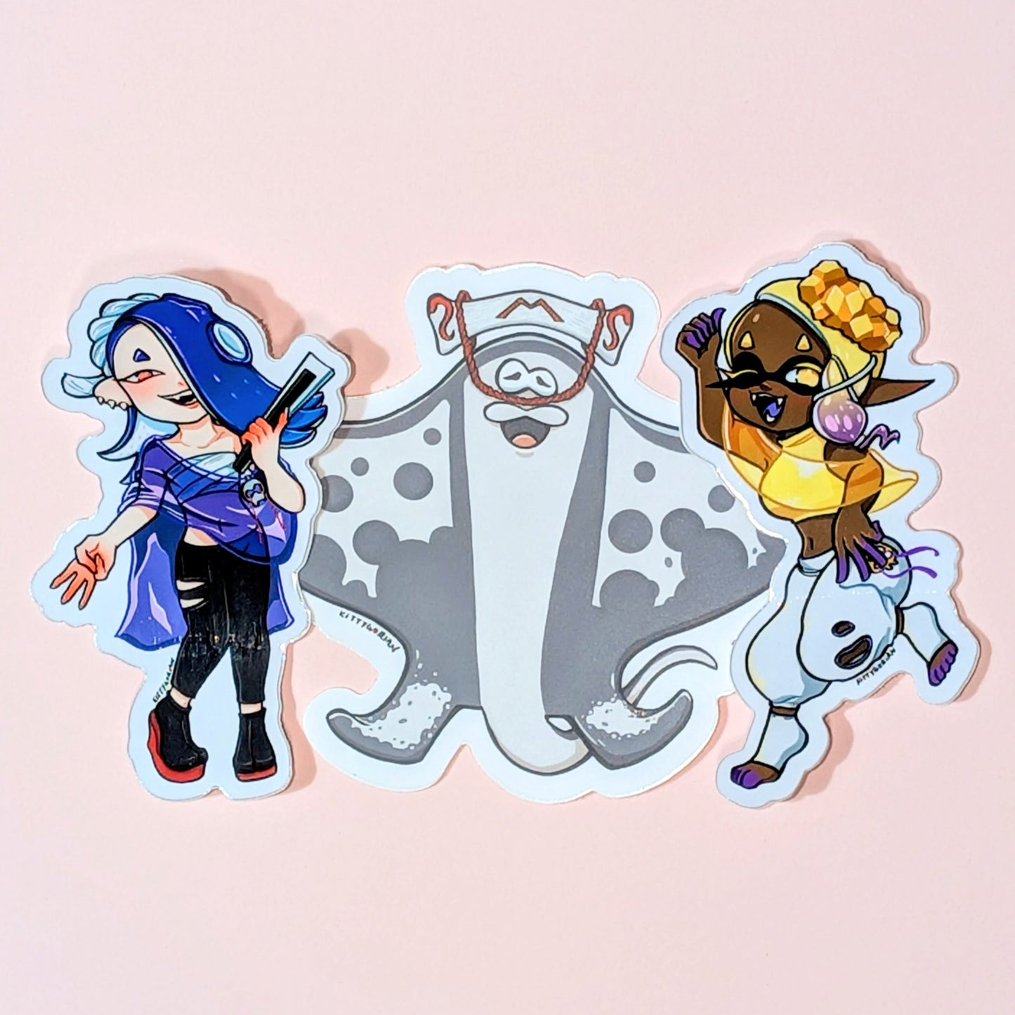 Deep Cut vinyl stickers || Splatoon 3