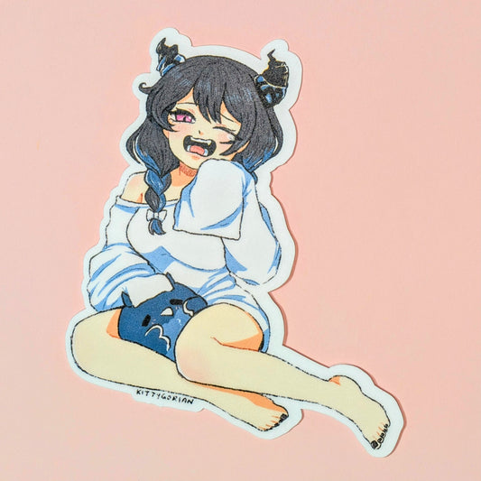 Eepy Nerissa vinyl sticker || Hololive