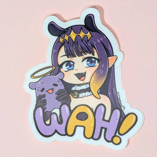 Wah! Ina vinyl sticker || Hololive