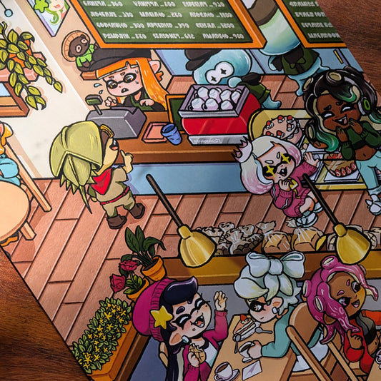 Splat Café! print || Splatoon