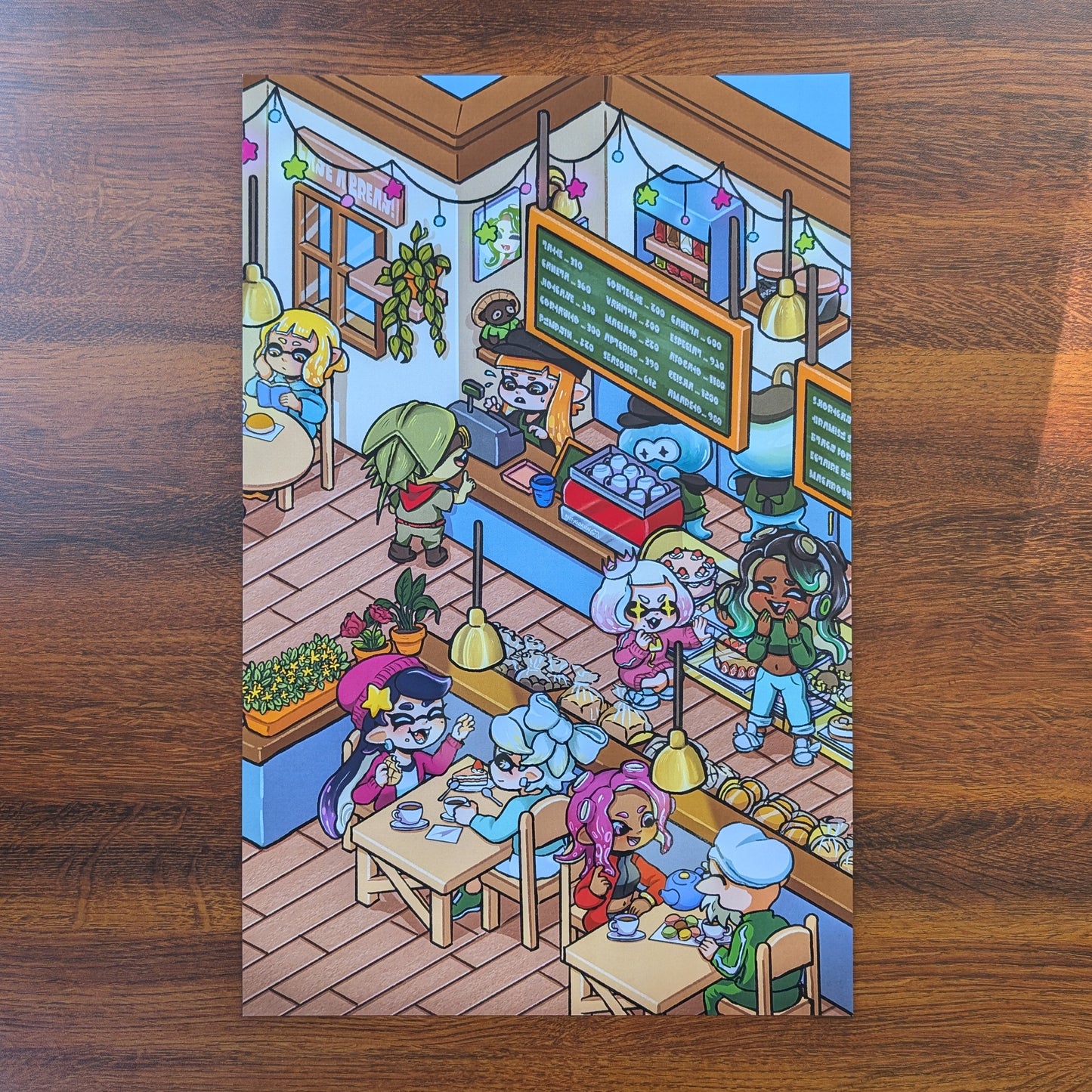 Splat Café! print || Splatoon