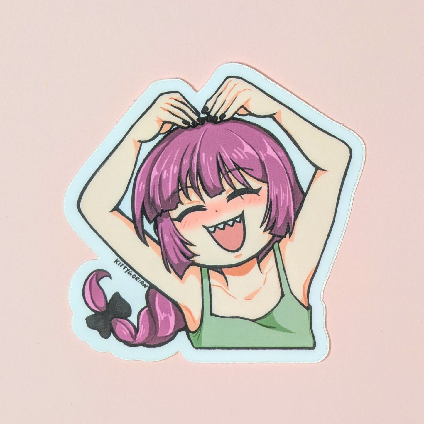 H-hic... Smells like Kikuri Spirits. SICK HACK Service! vinyl sticker || Bocchi the Rock!