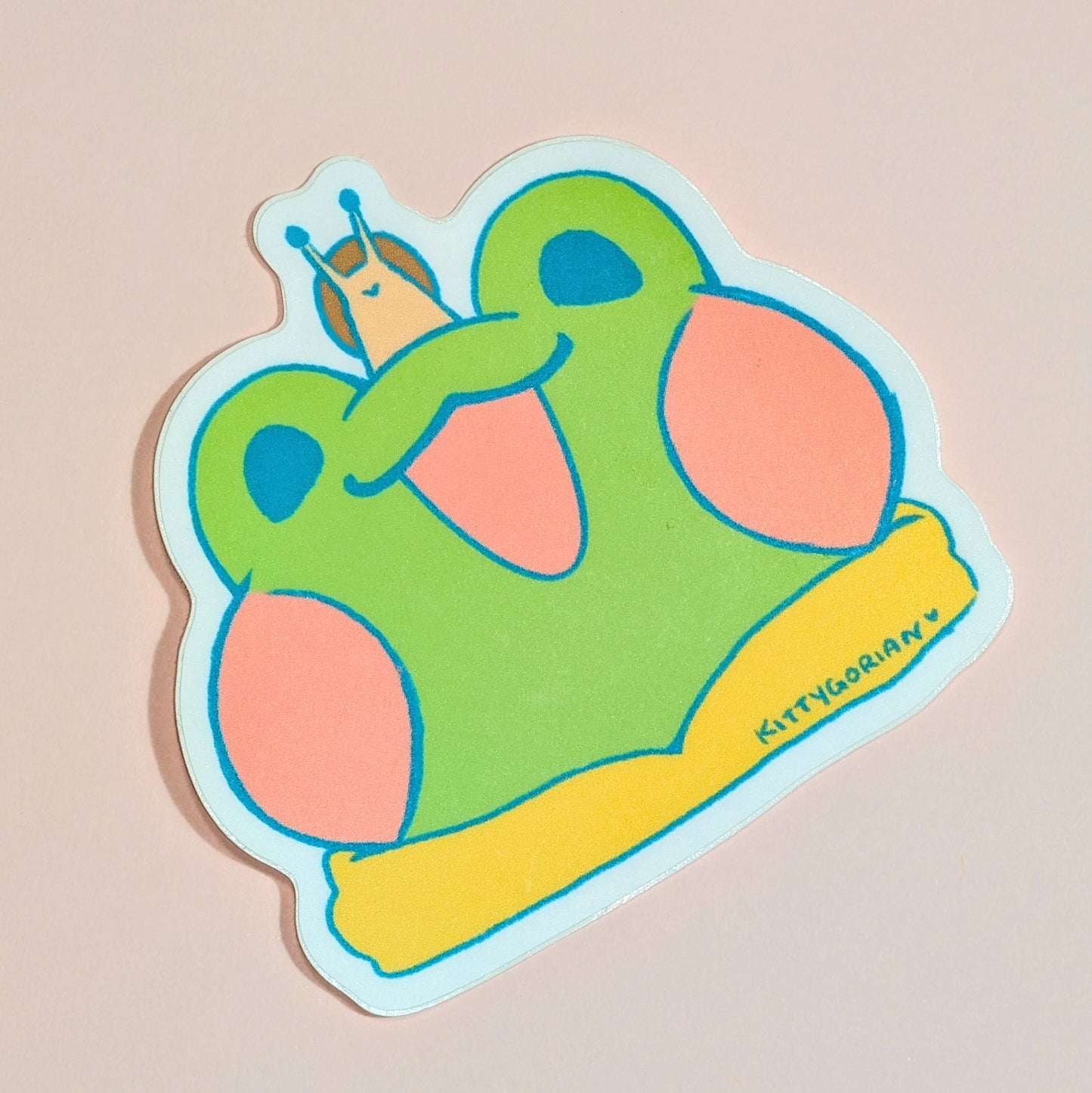 Rani and Caro vinyl sticker || Rani the Froggie