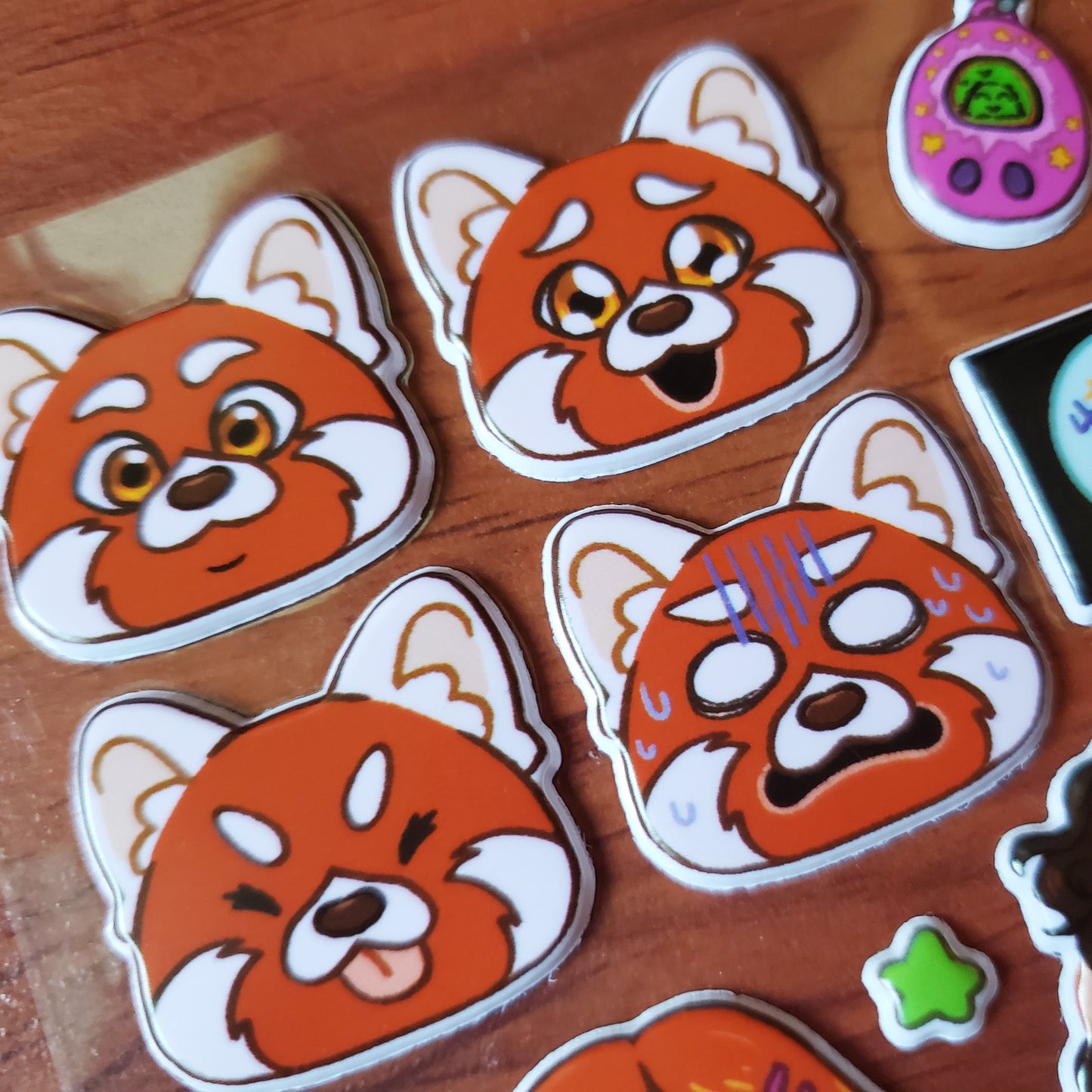 Transforming Crimson puffy sticker sheet || Turning Red