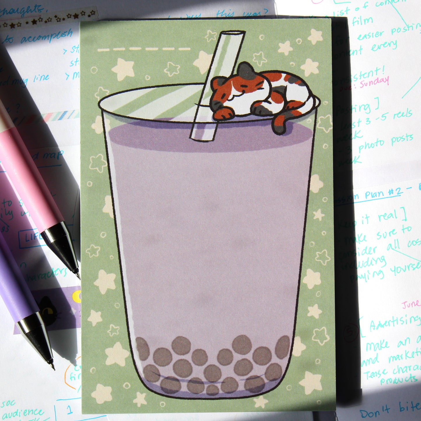 Taro Milk Tea notepad