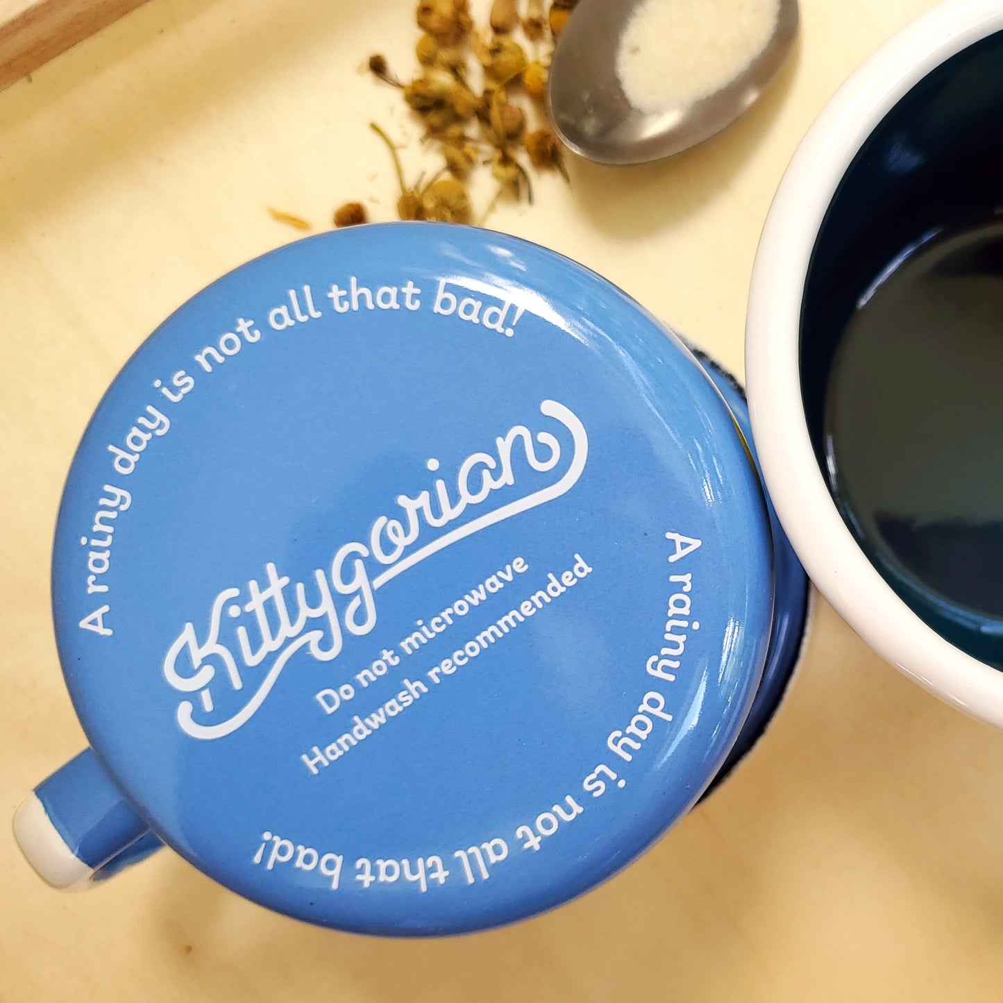 Rainy Day enamel mug || Rani the Froggie