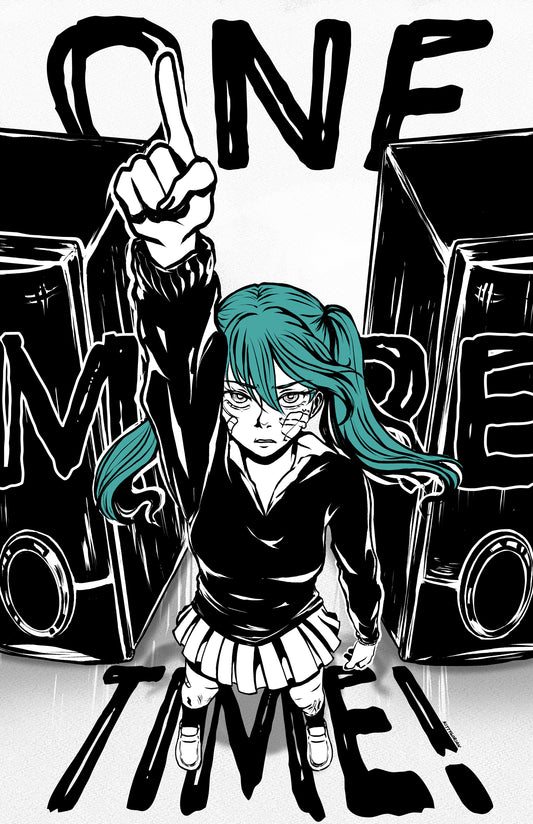 Hatsune Miku "Rolling Girl" print | 11" x 17" (28 x 43 cm, A3) fanart print