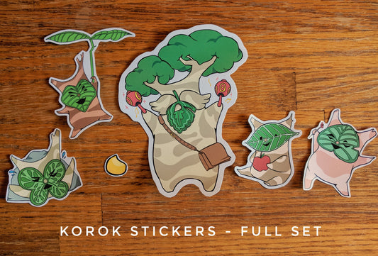 Korok vinyl sticker set || Legend of Zelda