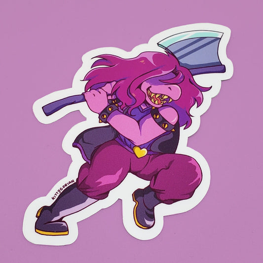 Susie vinyl sticker || DELTARUNE