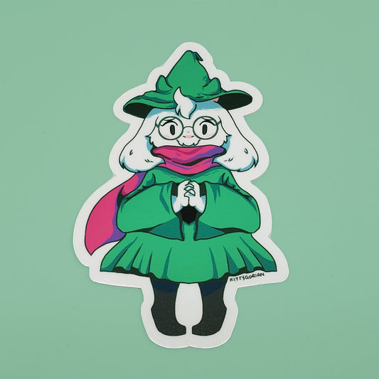 Ralsei vinyl sticker || DELTARUNE