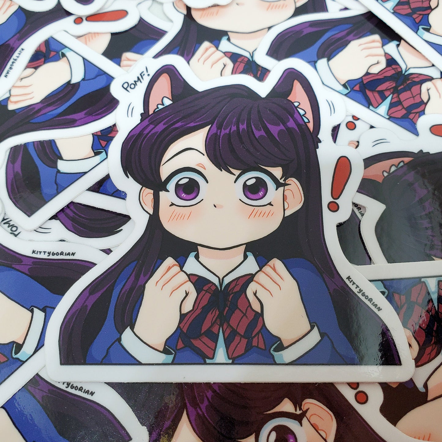 Kitty Komi vinyl sticker || Komi Can't Communicate