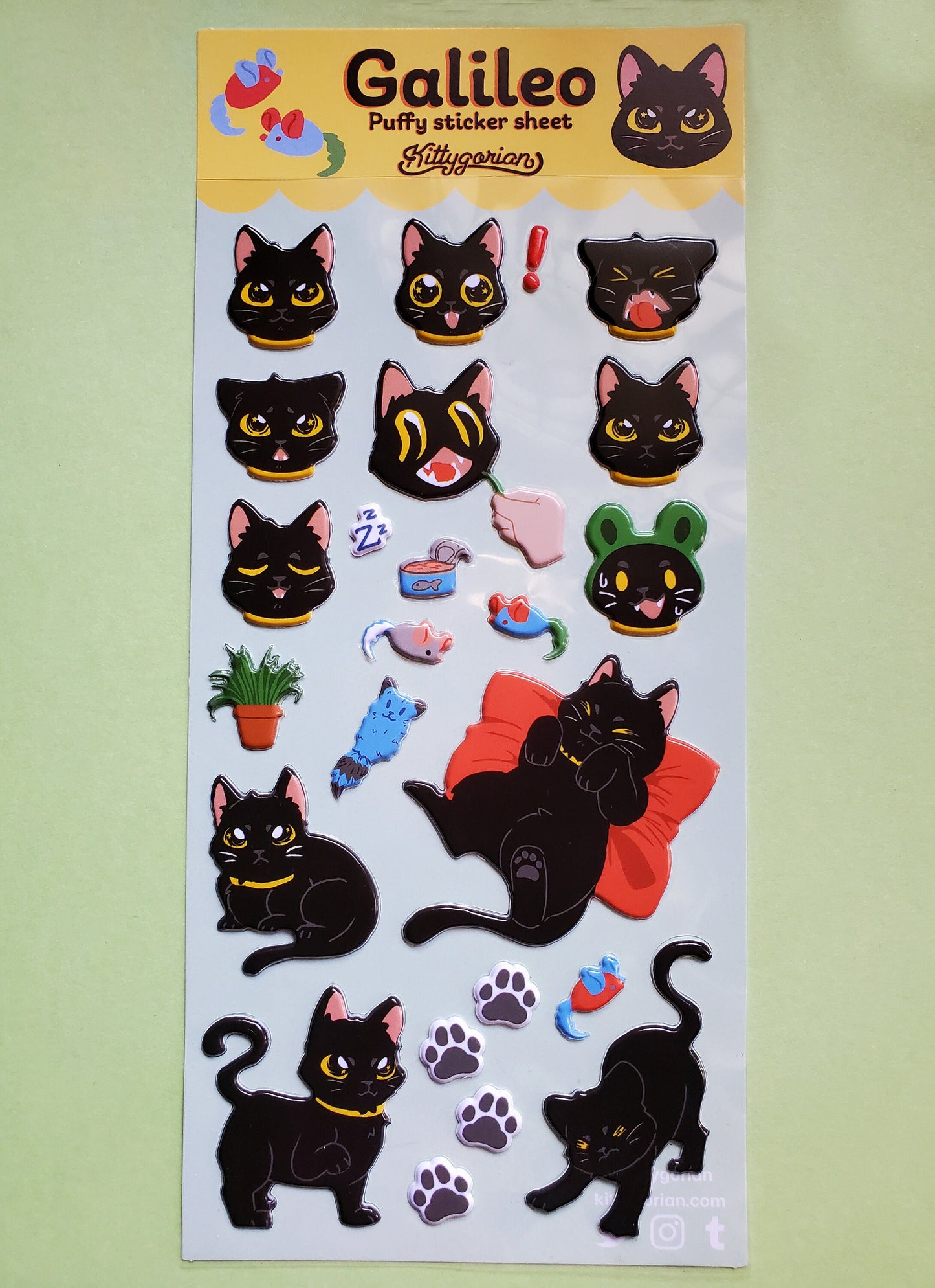 Galileo puffy sticker sheet || Galileo