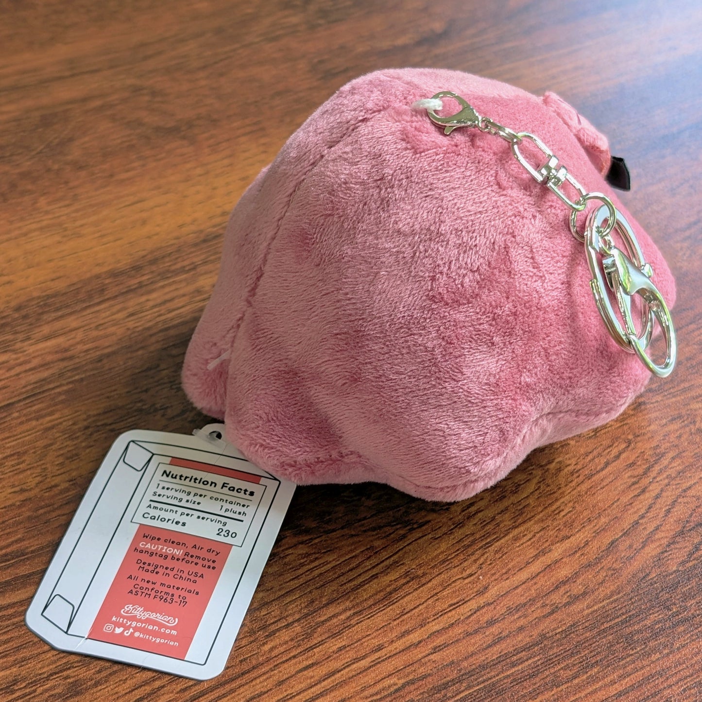 Back full view of Kikuri tako plushie