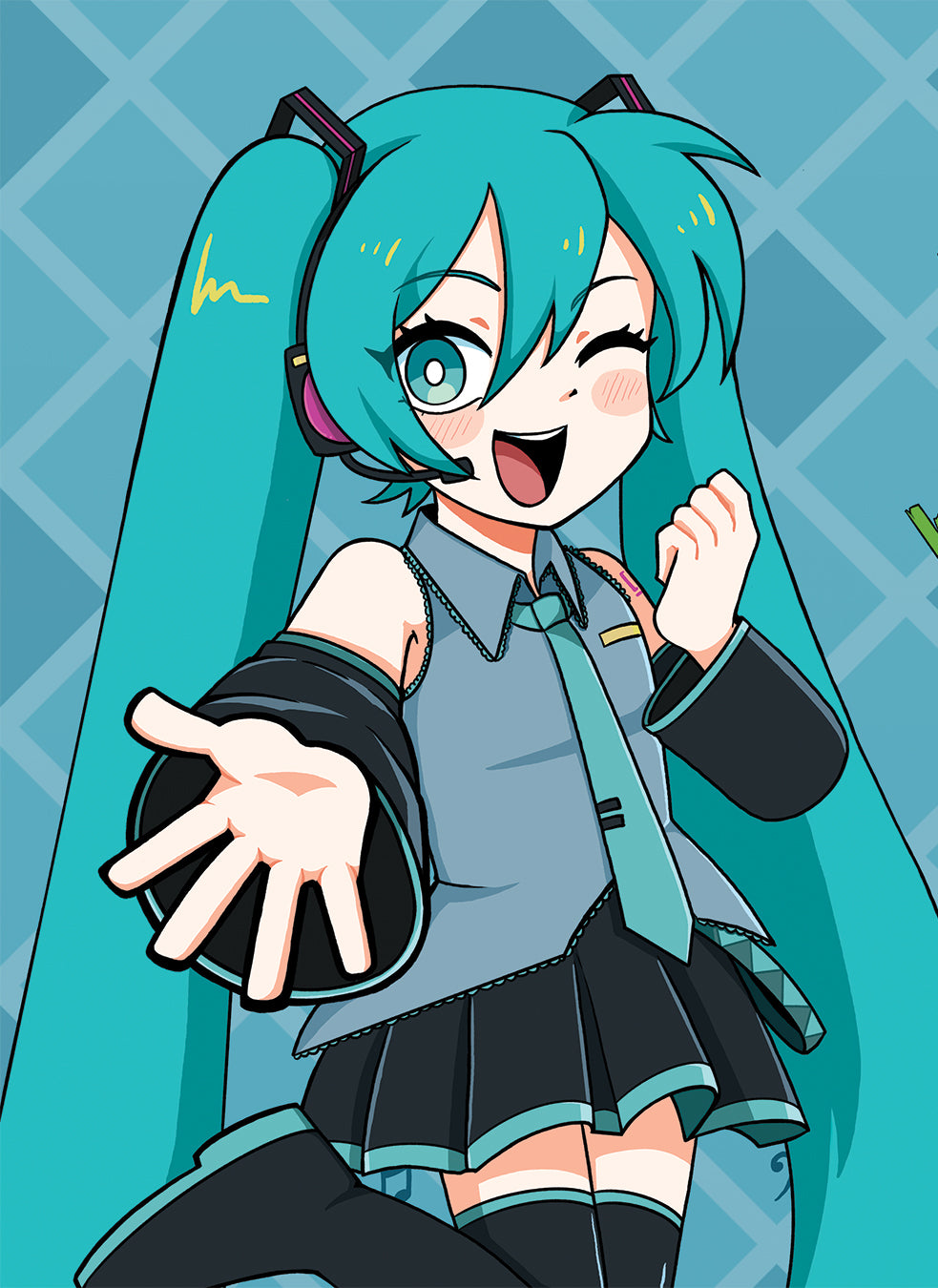[PRE-ORDER] Hatsune Miku XL Gaming Desk Mat || Vocaloid