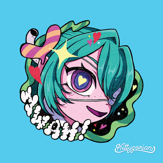 Monitoring Miku decal || Vocaloid