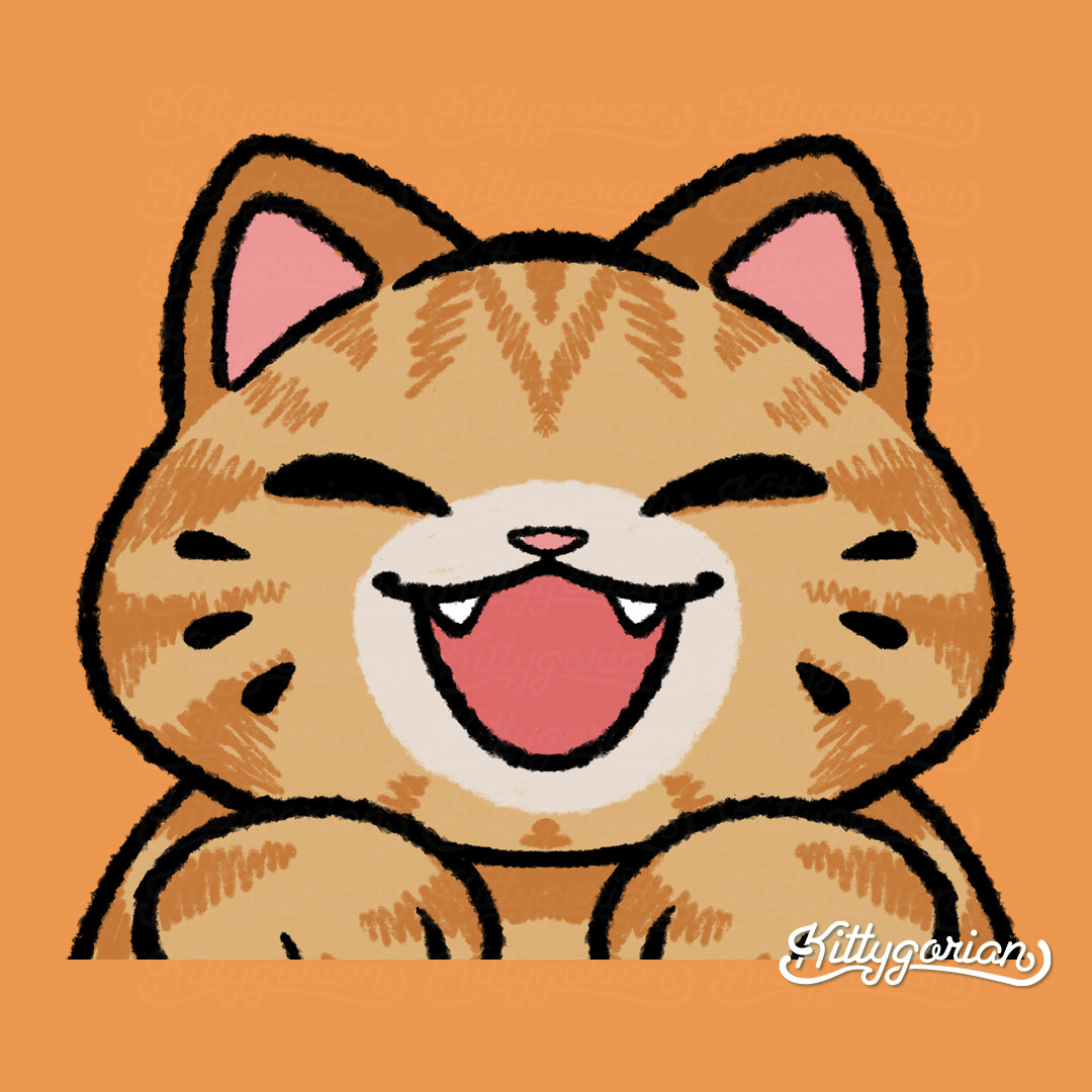 Orange Tabby Cat decal