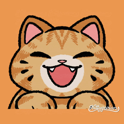 Orange Tabby Cat decal