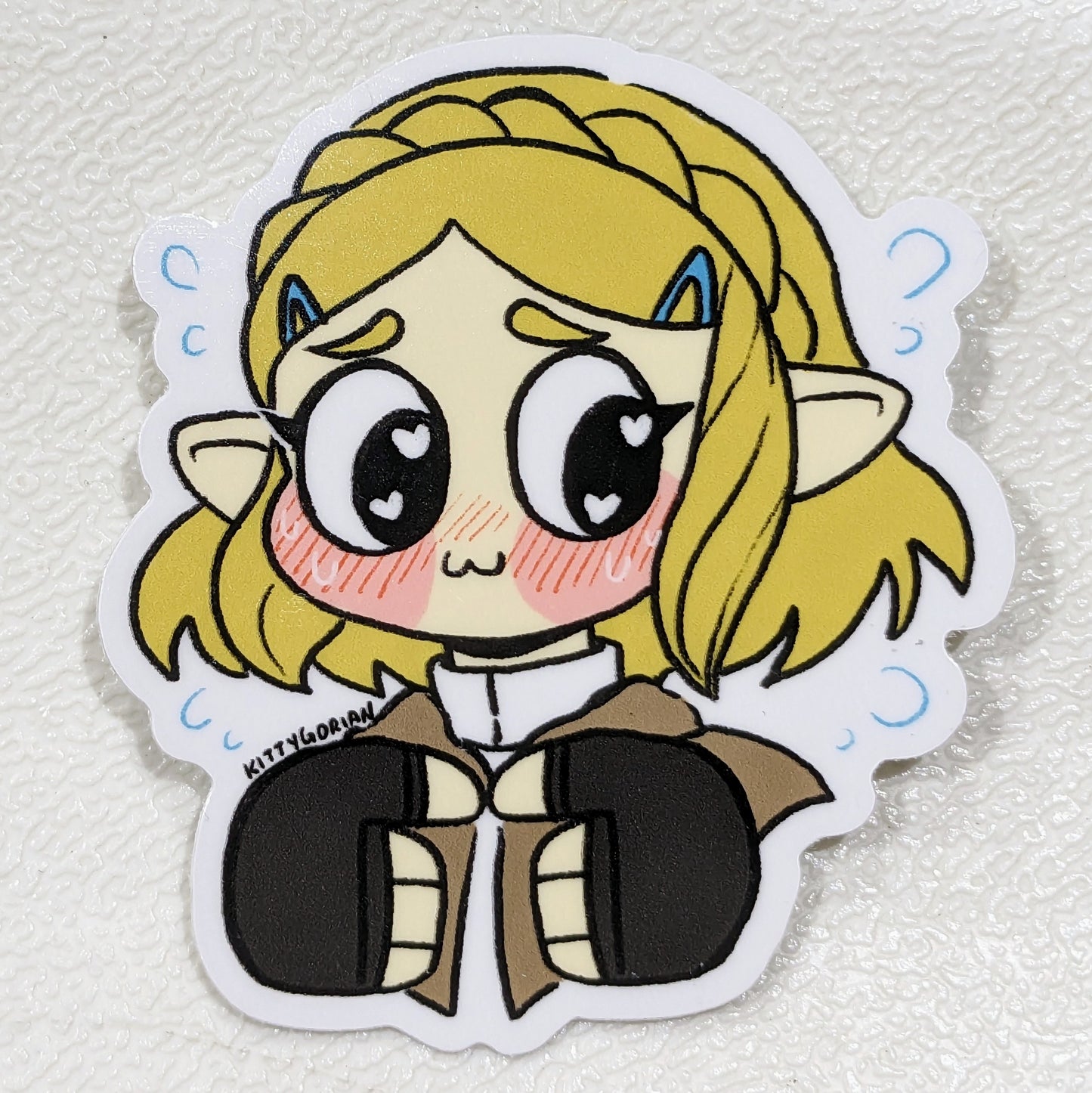 LoZ || 0w0 P-pwincess Zelda?! || 3 inch vinyl sticker