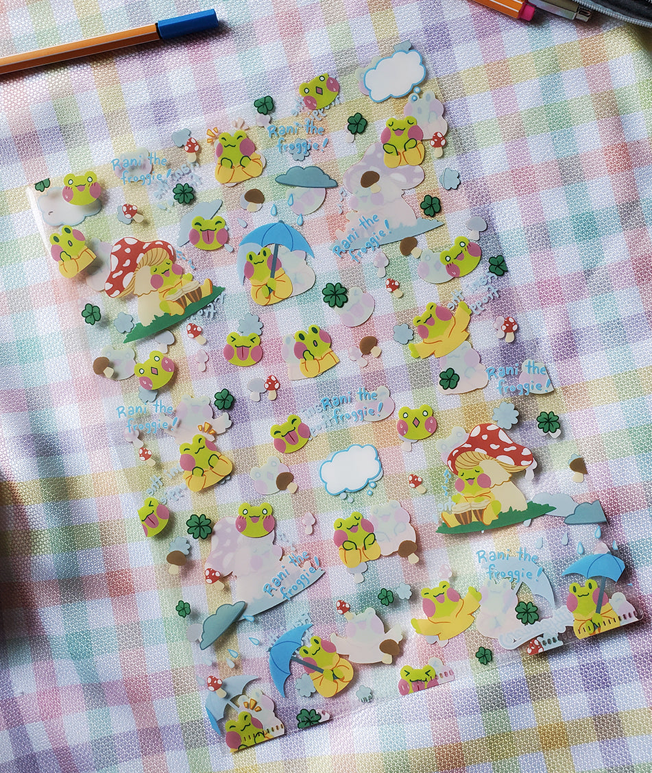 Rani the Froggie: Pattern Clearfile || Letter Size (A4)
