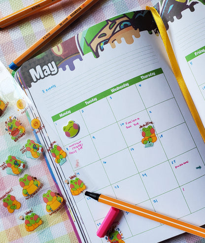 Rani Transparent journal stickers || Rani the Froggie