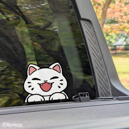 White Cat decal
