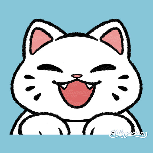 White Cat decal