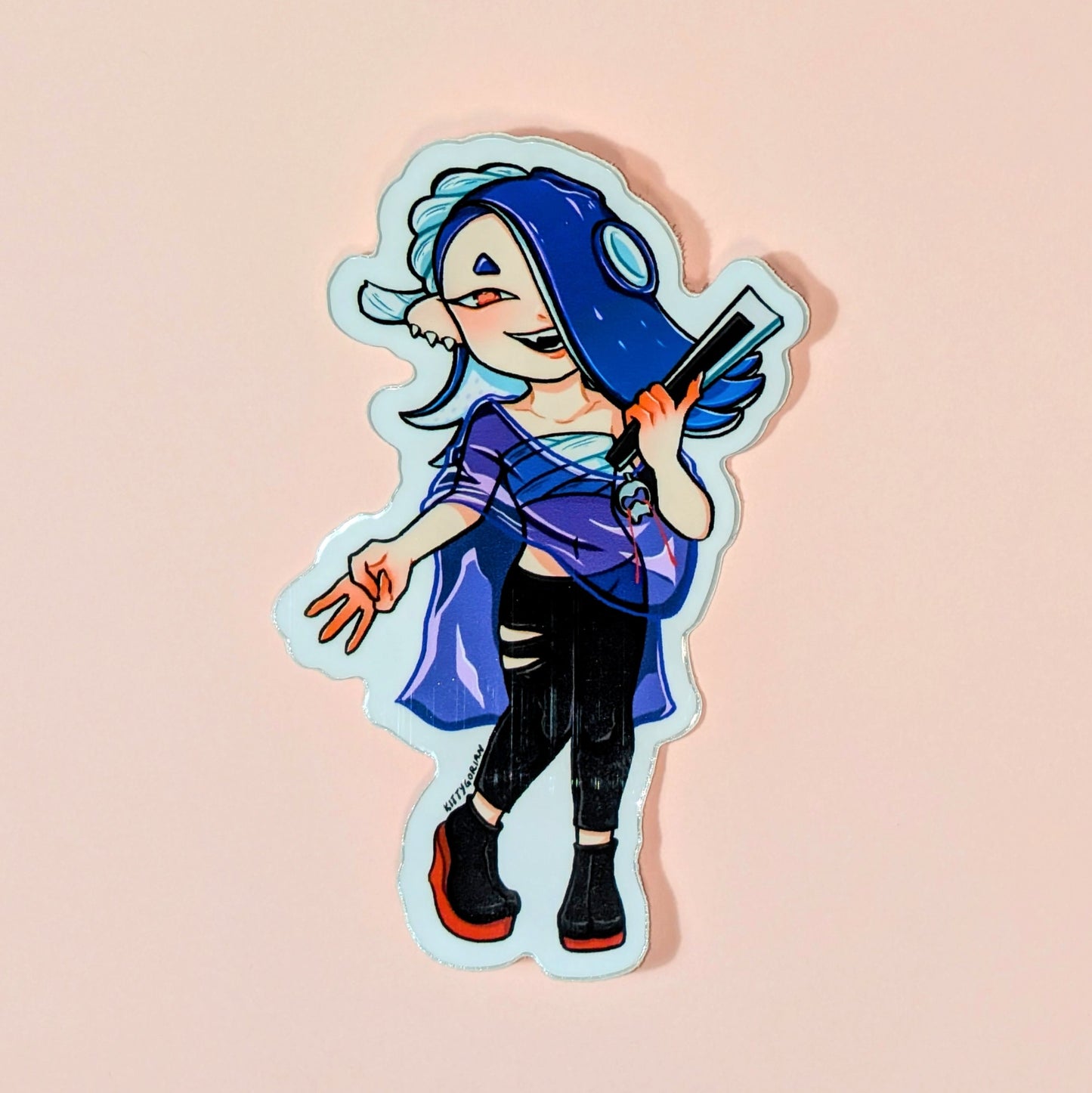 Deep Cut vinyl stickers || Splatoon 3