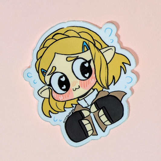 0w0 P-pwincess Zelda?! vinyl sticker || Legend of Zelda