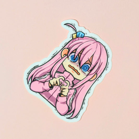 Awawawawa..! Kessoku Service! vinyl sticker || Bocchi the Rock!