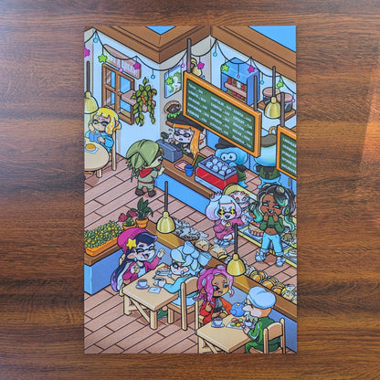 Splat Café! print || Splatoon