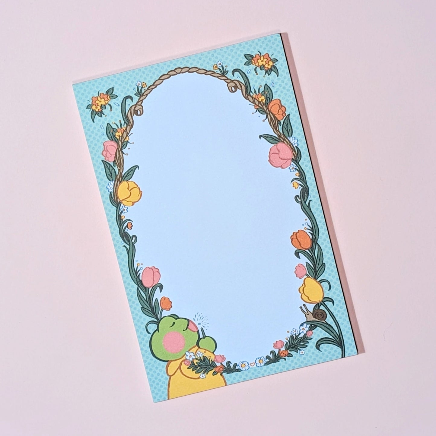 Rani Spring Florals notepad || Rani the Froggie