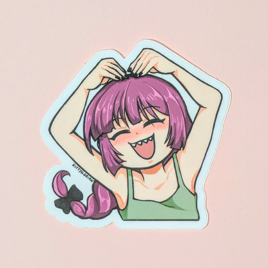 H-hic... Smells like Kikuri Spirits. SICK HACK Service! vinyl sticker || Bocchi the Rock!