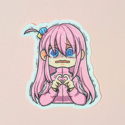 Awawawawa..! Kessoku Service! vinyl sticker || Bocchi the Rock!