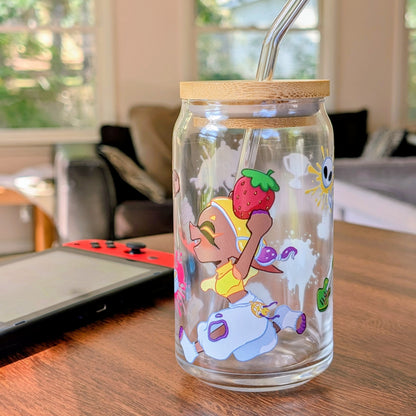 Frye Splatfest glass cup || Splatoon 3