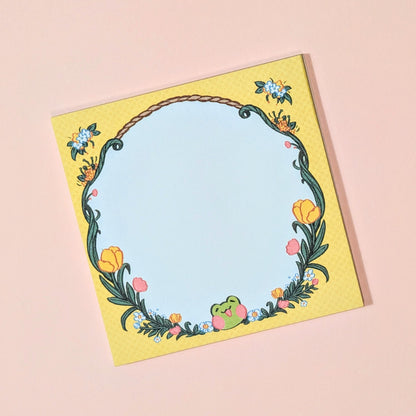 Rani Floral Wreath sticky note || Rani the Froggie