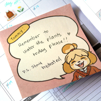 Isabelle sticky note || Animal Crossing