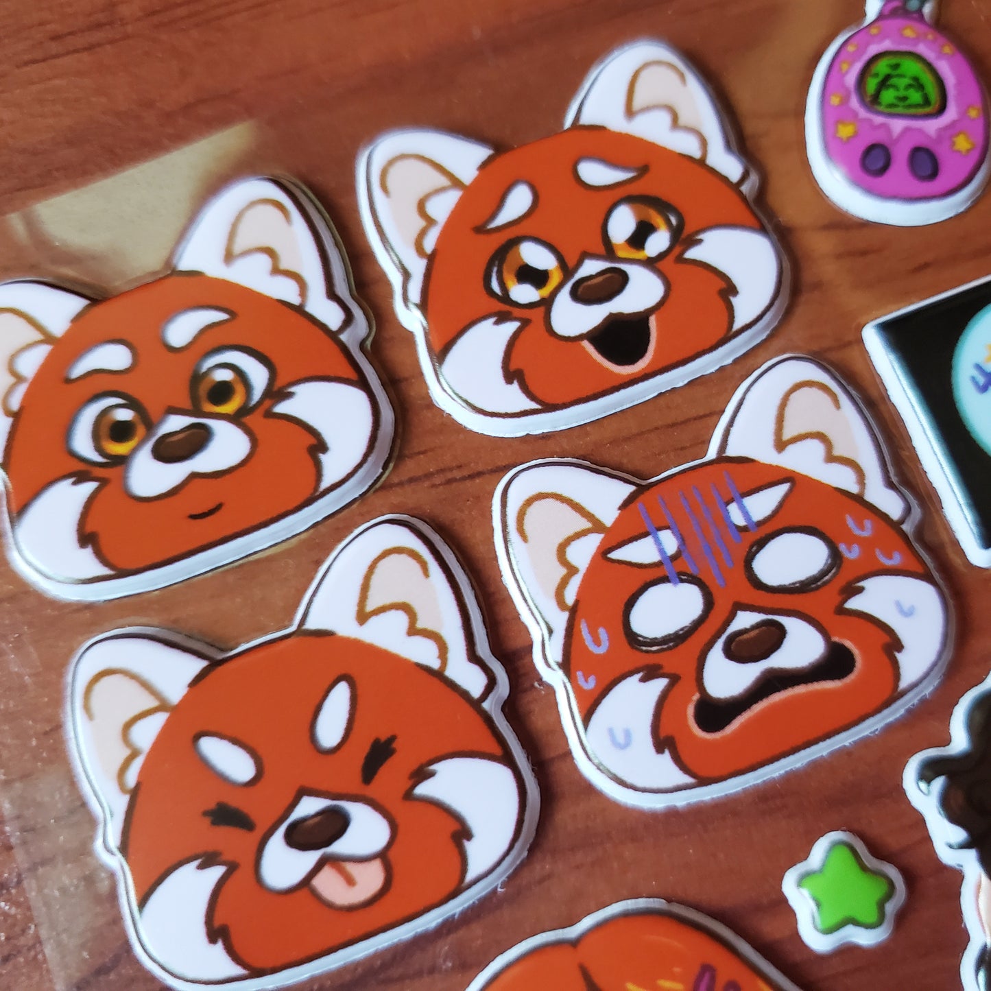 Transforming Crimson | 3D sticker | Big Red Panda | Planner, Journal decoration | Kittygorian