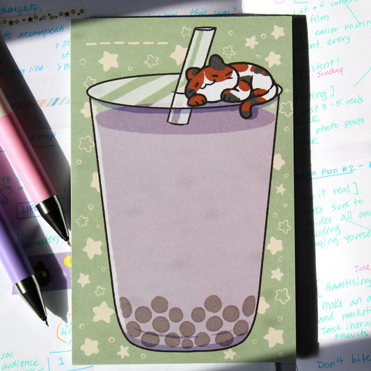 Taro Milk Tea 3.5in. x 5.5in. Notepad