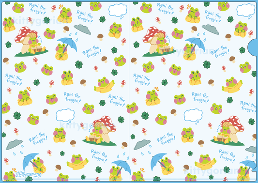Rani the Froggie: Pattern Clearfile || Letter Size (A4)