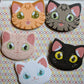Cat buttons | Cat shaped buttons | Tabby, Sphynx, black and white cats