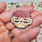 Overthinker | 1.5" enamel pin | Kittygorian original