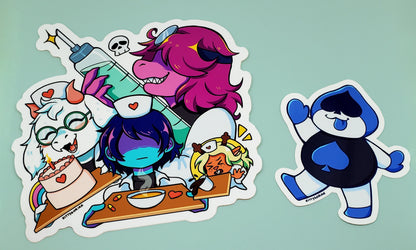 Health crowd! vinyl sticker || DELTARUNE